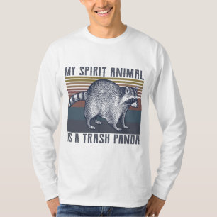 My Spirit Animal Is a Trash Panda Funny Raccoon T-Shirt
