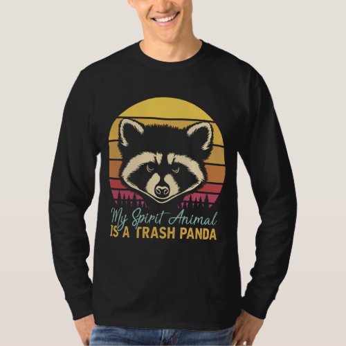 My Spirit Animal Is A Trash Panda Racoon T_Shirt