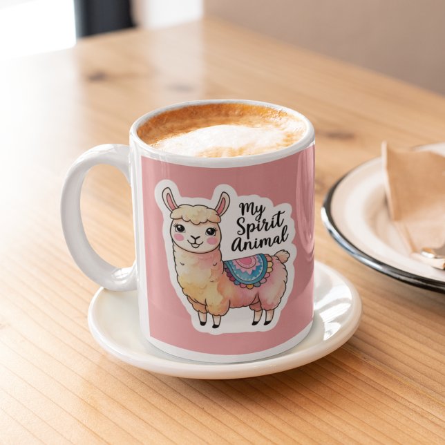 My Spirit Animal Llama Mug (This adorable, "my spirit animal" llama mug would make a great gift for someone special! )