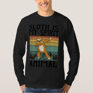 My Spirit Animal Sloth Funny Dabbing Lazy Animal T-Shirt