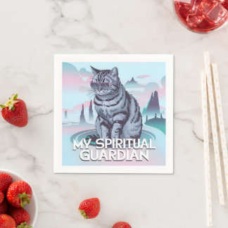 My Spiritual Guardian Cat Napkins