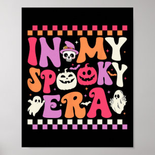 My Spooky Era Halloween Ghost Groovy Hippie Hallow Poster