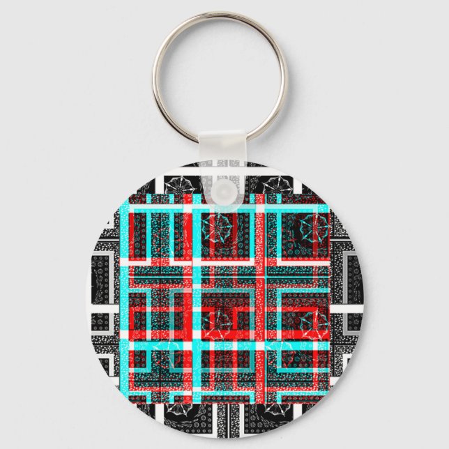 My Square Maze Design Keychain (Front)
