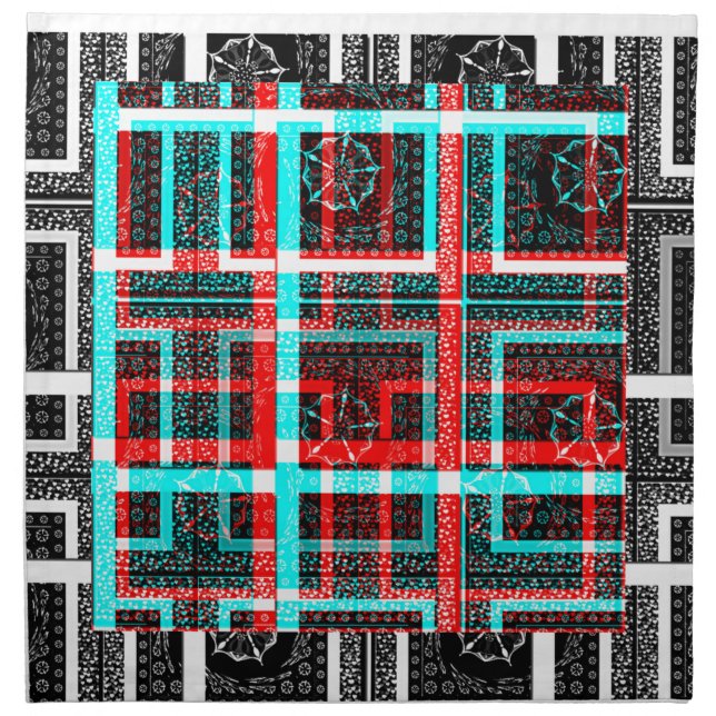 My Square Maze Design Napkin (Front)