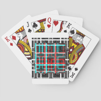 My Square Maze Design Poker Cards