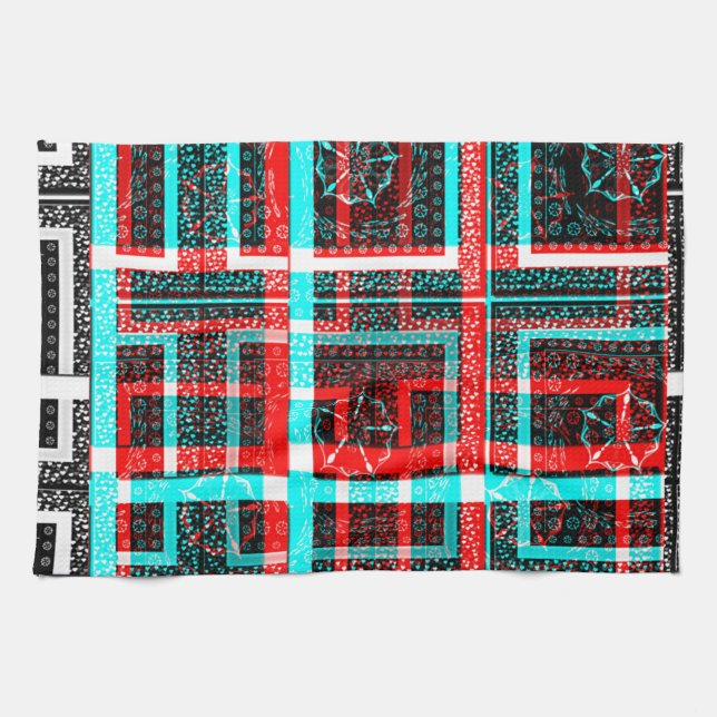 My Square Maze Design Towel (Horizontal)