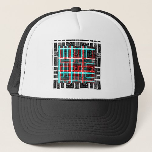 My Square Maze Design Trucker Hat