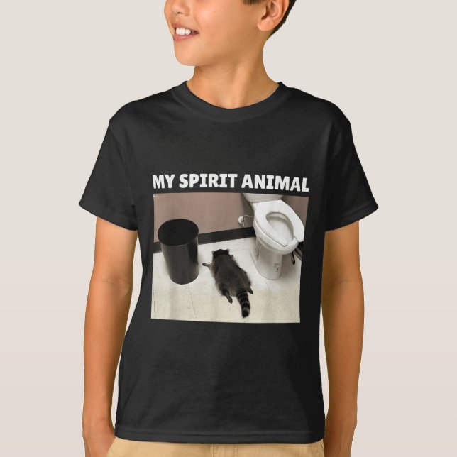 My Srit Animal Raccoon Trash Panda Drunk In The Ba T-Shirt (Front)
