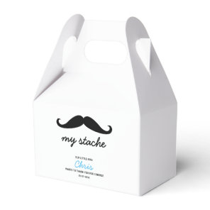 My Stache Mustache theme first birthday party Favor Boxes