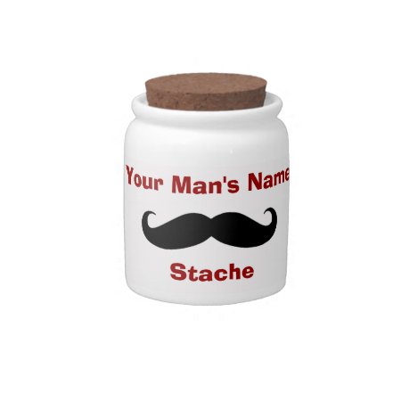 My Stache Personalized Change Jar With Lid