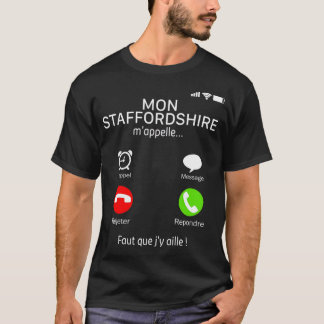 My Staffordshire Bull Terrier Dog Call Me Phone T- T-Shirt