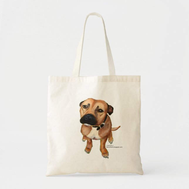 My staffy tote bag (Front)