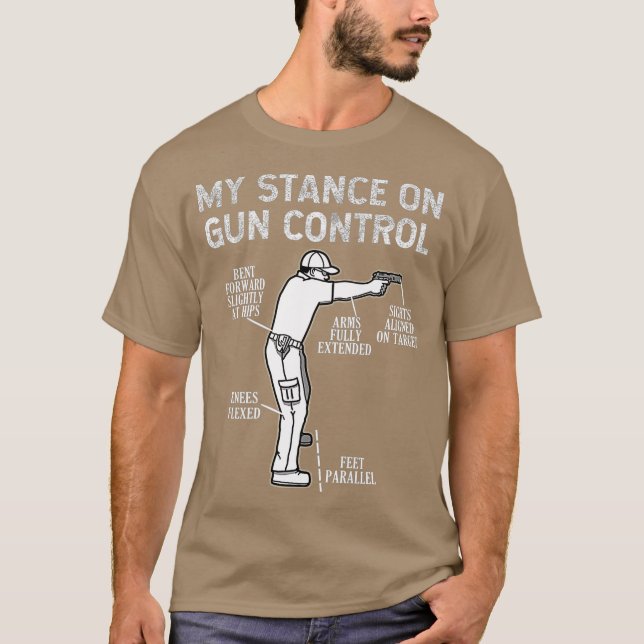 My Stance On Gun Control 2nd Amendment Premium T-Shirt (Front)