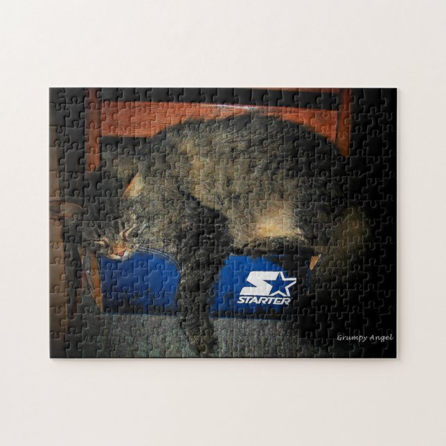 My Starter is Broken cat meme Jigsaw Puzzle (Horizontal)