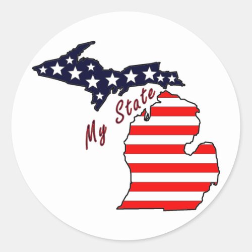 My State Michigan Sticker