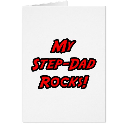 My Step-Dad Rocks Cards (Front)