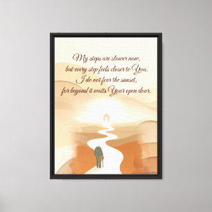 My Steps Are Slower Now Canvas Print