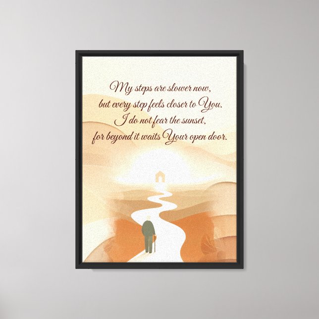 My Steps Are Slower Now Canvas Print (Front)