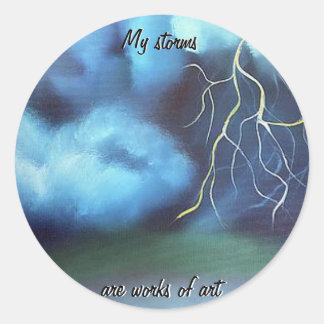 My Storms... Classic Round Sticker
