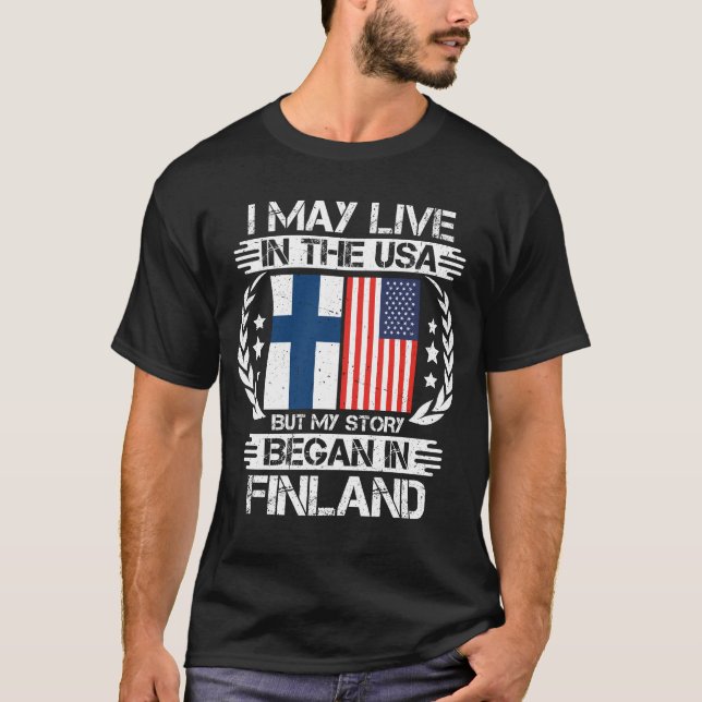My Story Began In Finland T-Shirt (Front)