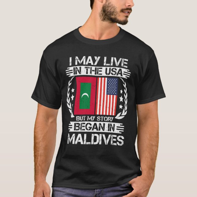 My Story Began In Maldives T-Shirt (Front)