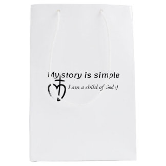 My story is simple medium gift bag