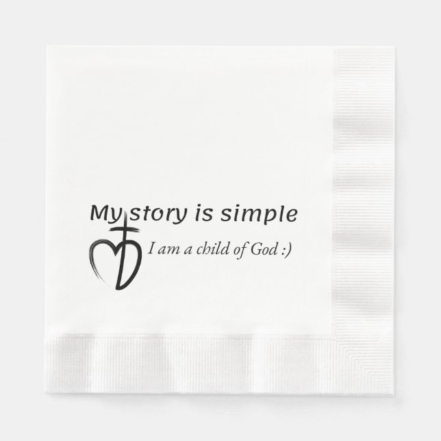 My story is simple napkins (Front)