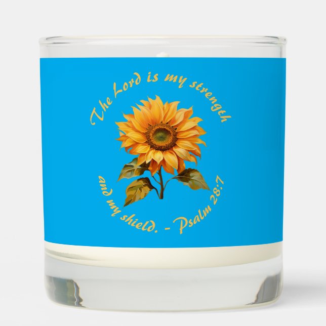 My Strength & My Shield Scented Jar Candle (Front)