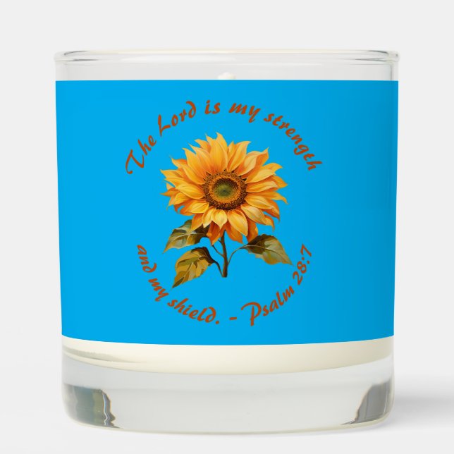 My Strength & My Shield Scented Jar Candle (Front)