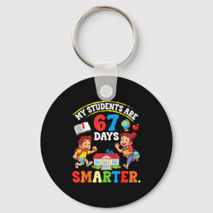 My Students Are 67 Days Smarter Teacher Clroom Cel Keychain