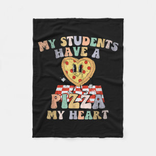My Students Have A Zza-my-heart Valentines Day Tea Fleece Blanket