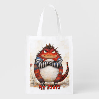 My Stuff Monster Reusable Grocery Bag