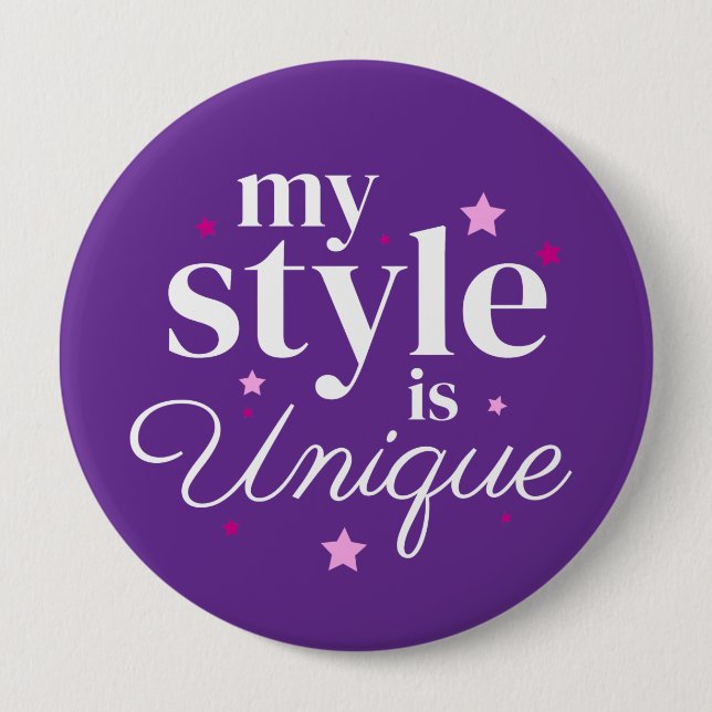My style text design button (Front)