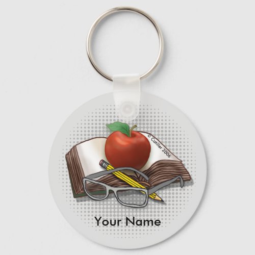My Substitute Teacher custom name keychain