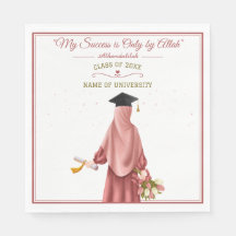 "My Success is Only by Allah" Graduating Girl