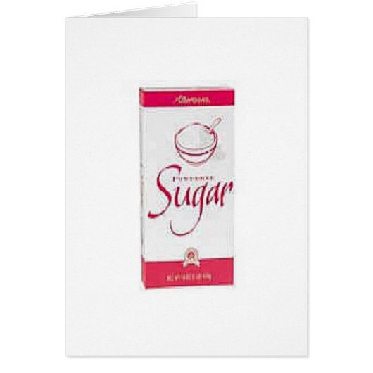 My Sugar Cards (Front)