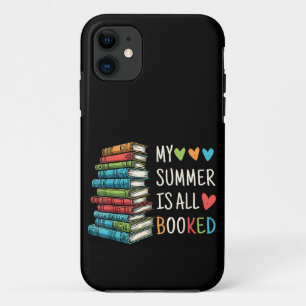 My Summer Is All Booked Book Reading Funny Book iPhone 11 Case