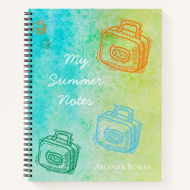 My Summer Notes  Notebook (Front)