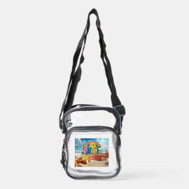 My Summer Smile Clear Crossbody Bag (Front)