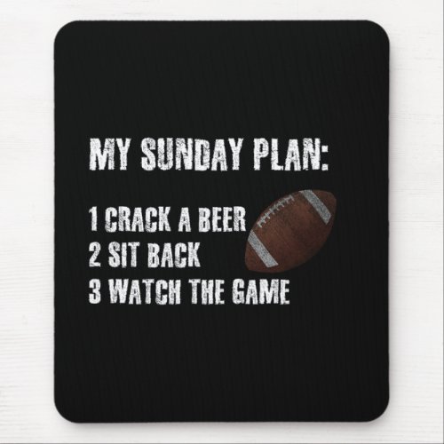 My Sunday Plan Mouse Pad