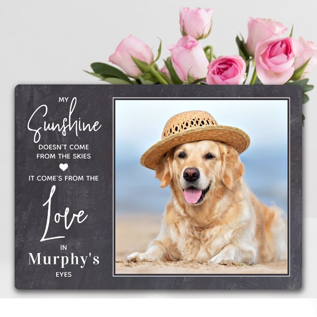 My Sunshine Personalized Photo Pet Dog Lover  Plaque (Creator Uploaded)