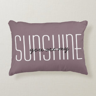 My Sunshine Quote Soft Grape Customize Decorative Accent Pillow