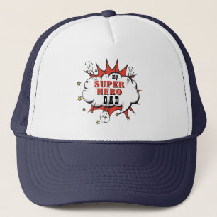 My Super Hero Dad Fun Father`s Day  Trucker Hat