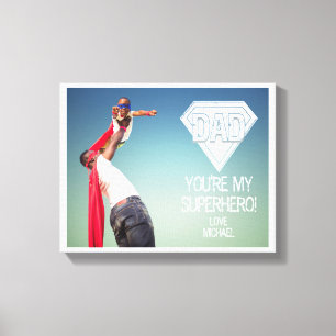 My Superhero Dad Father's Day Canvas Photo Print