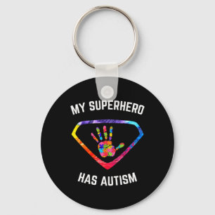 My Superhero Has Autism Awareness Keychain
