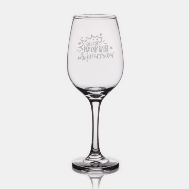 My Superpower Etched Glassware (Glassware)