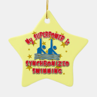 My Superpower is Synchronized Swimming Ceramic Ornament