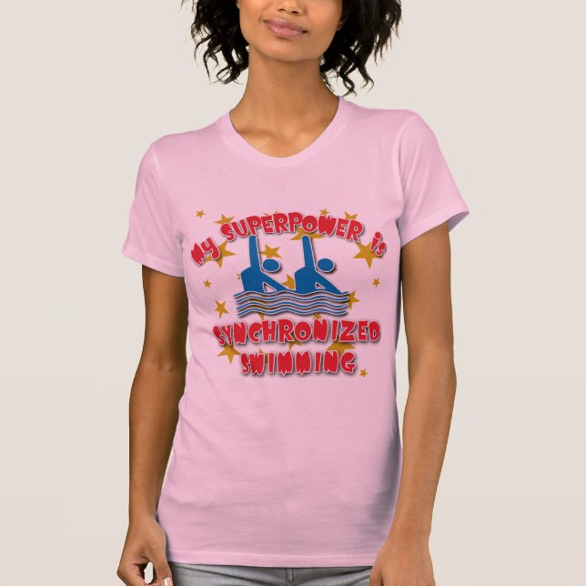My Superpower is Synchronized Swimming T-Shirt (Front)