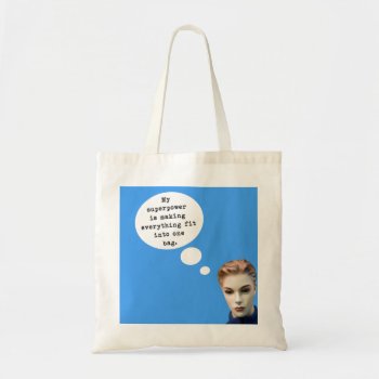 My Superpower Tote Bag by HurtyWords at Zazzle