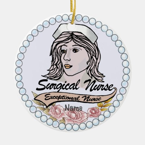 My Surgical Nurse custom name ornament